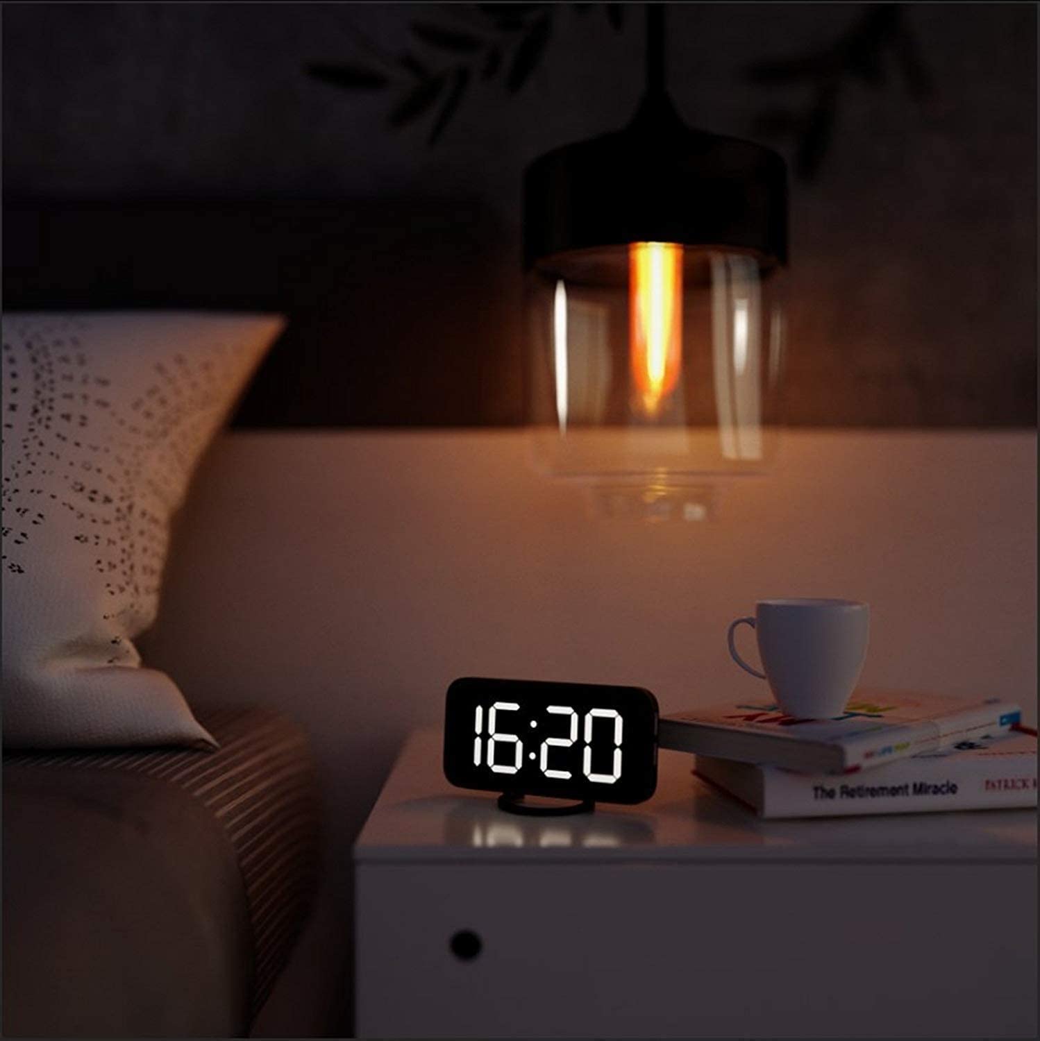 Digital Alarm Clock, Large 6.5"
