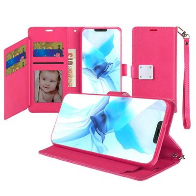 iPhone 13 Pro Max 6.7" Lux Multi Card Wallet With Strap Case