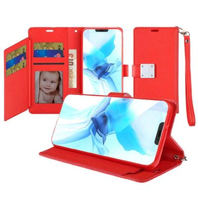 iPhone 13 Pro Max 6.7" Lux Multi Card Wallet With Strap Case