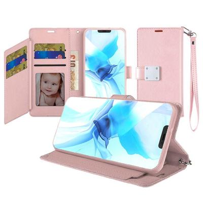 iPhone 13 Pro Max 6.7" Lux Multi Card Wallet With Strap Case