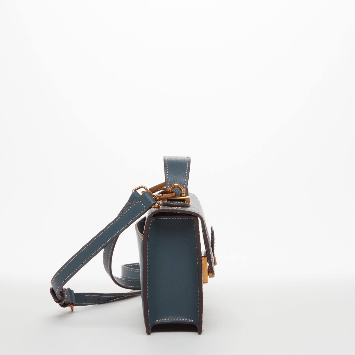 Leather Blue Purse Small Crossbody Bag