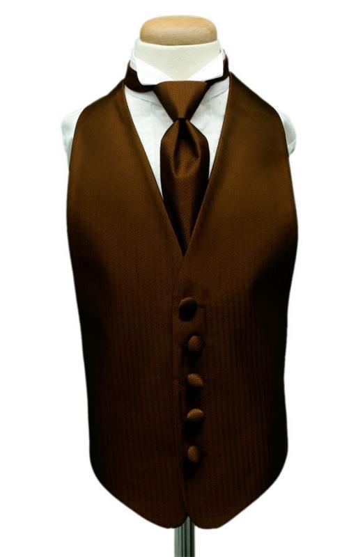 Herringbone Kids Tuxedo Vest