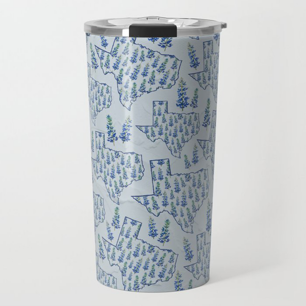 Texas Blue Bonnet Travel Mug