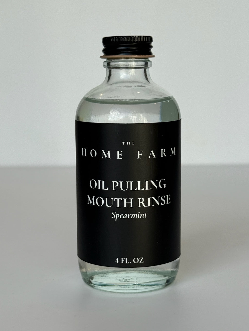 Spearmint Oil Pulling Mouthrinse