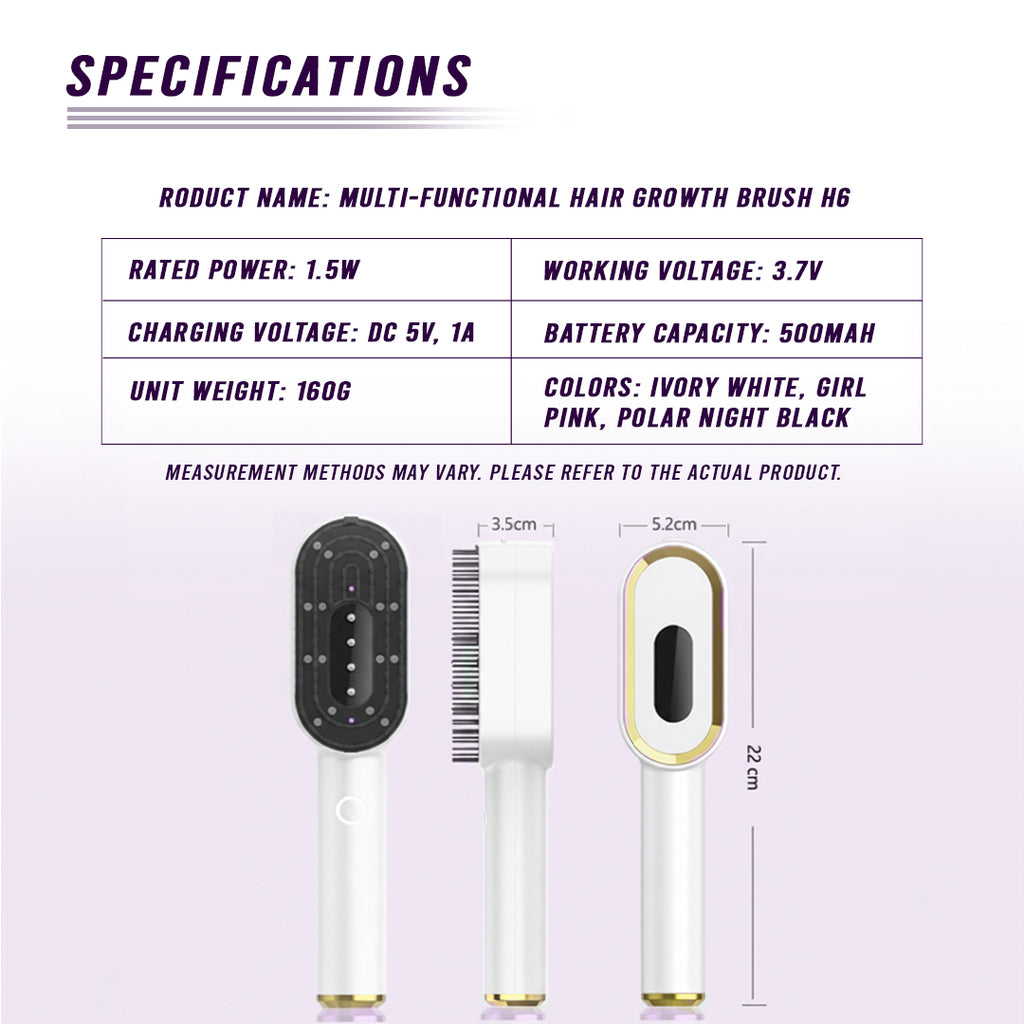 Multi-Functional 3-in-1 Scalp Massager and Oil Applicator Brush