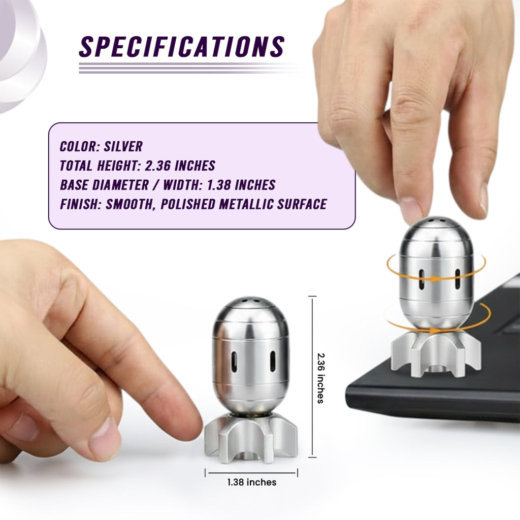Metal Mini Torpedo Fidget Spinner