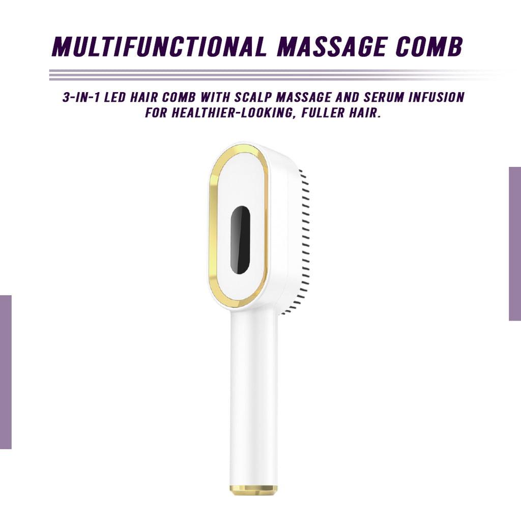 Multi-Functional 3-in-1 Scalp Massager and Oil Applicator Brush